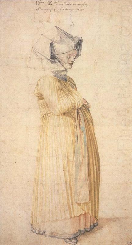 A Nuremberg lady Dressed to go to Church, Albrecht Durer
